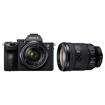 Sony A7 III Mirrorless Camera with 28-70mm Lens and FE 24-105mm F/4 G OSS Lens, , large