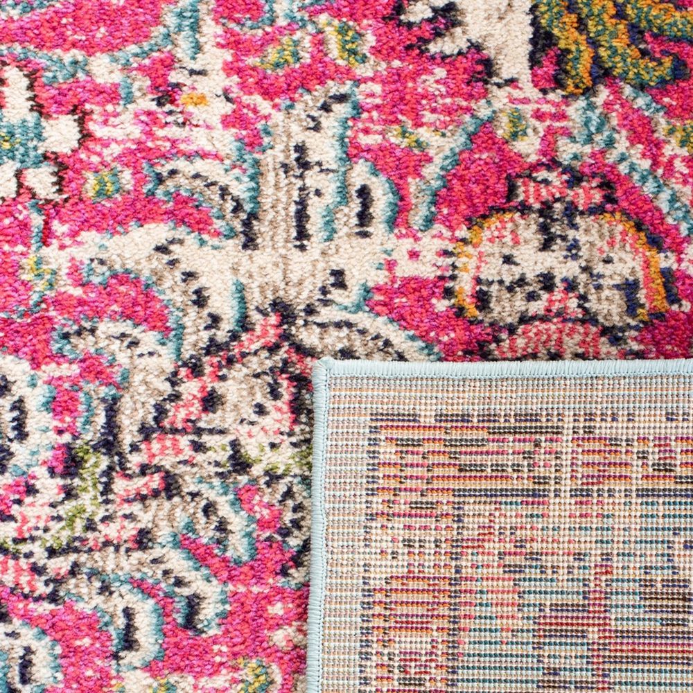 Safavieh Madison MAD447R 2&#39;2&quot; x 4&#39; Fuchsia and Teal Scatter Rug, , large