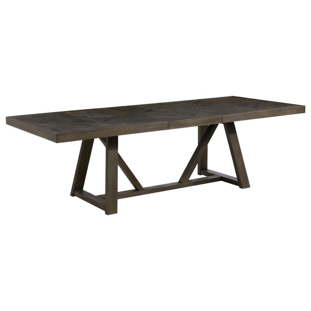 Hawthorne Furniture Hearst 42 X 71-101 Trestle Table in Reclaimed Chevron, , large