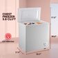 HOMLUX 5 Cu. Ft. Chest Freezer with Adjustable Thermostat in White, , large