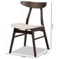 Baxton Studio Britte Side Chair with Beige Cushion in Dark Oak Brown (Set of 4), , large