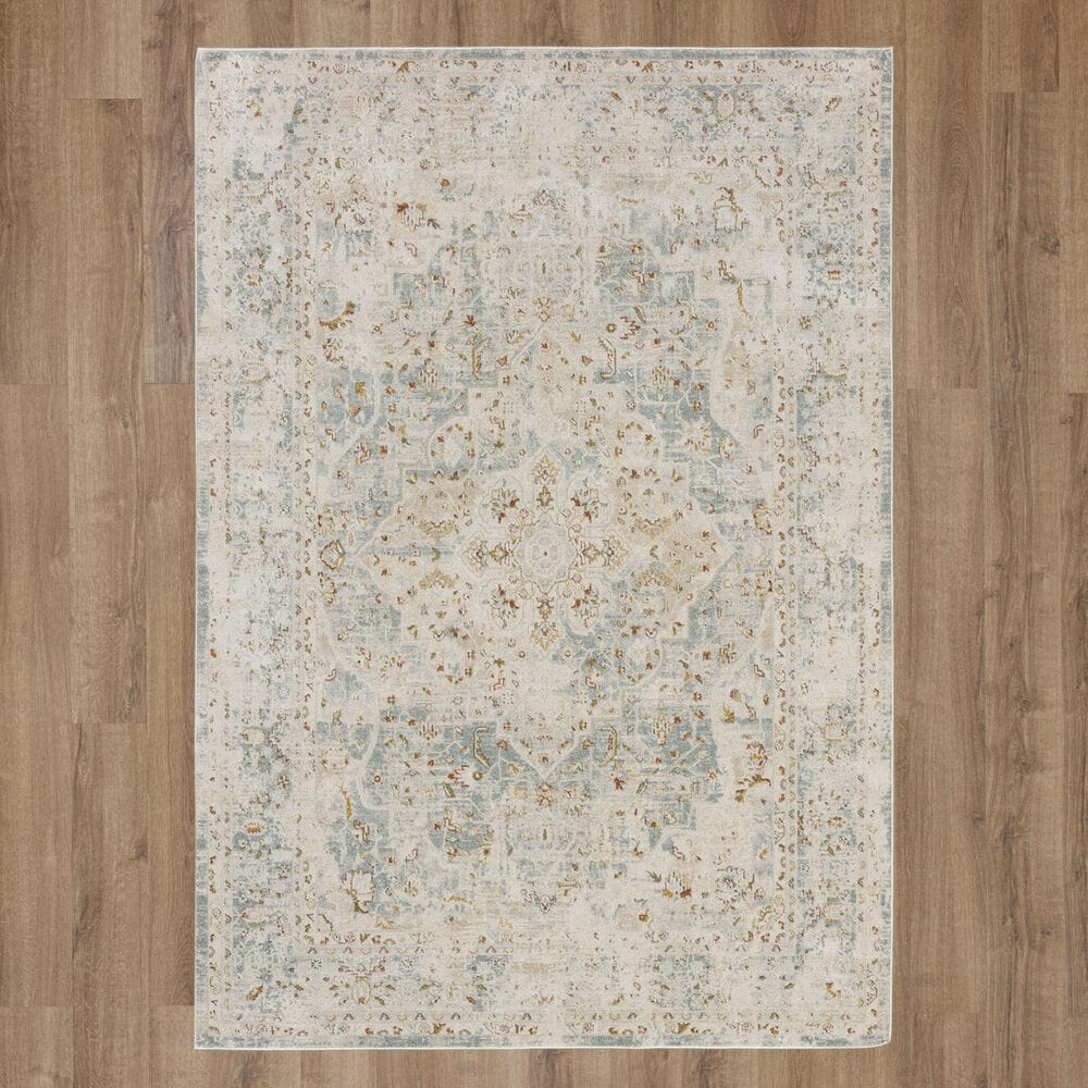 Karastan Windemere R1261 6&#39;6&quot; x 9&#39;10&quot; Blue Area Rug, , large