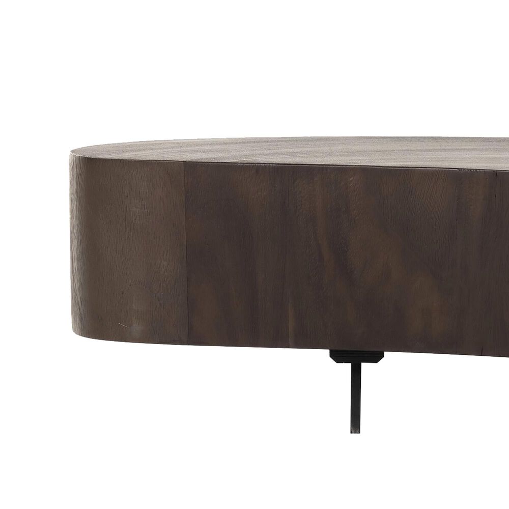 Four Hands Avett Short Coffee Table in Smoked Guanacaste and Dark Gunmetal, , large