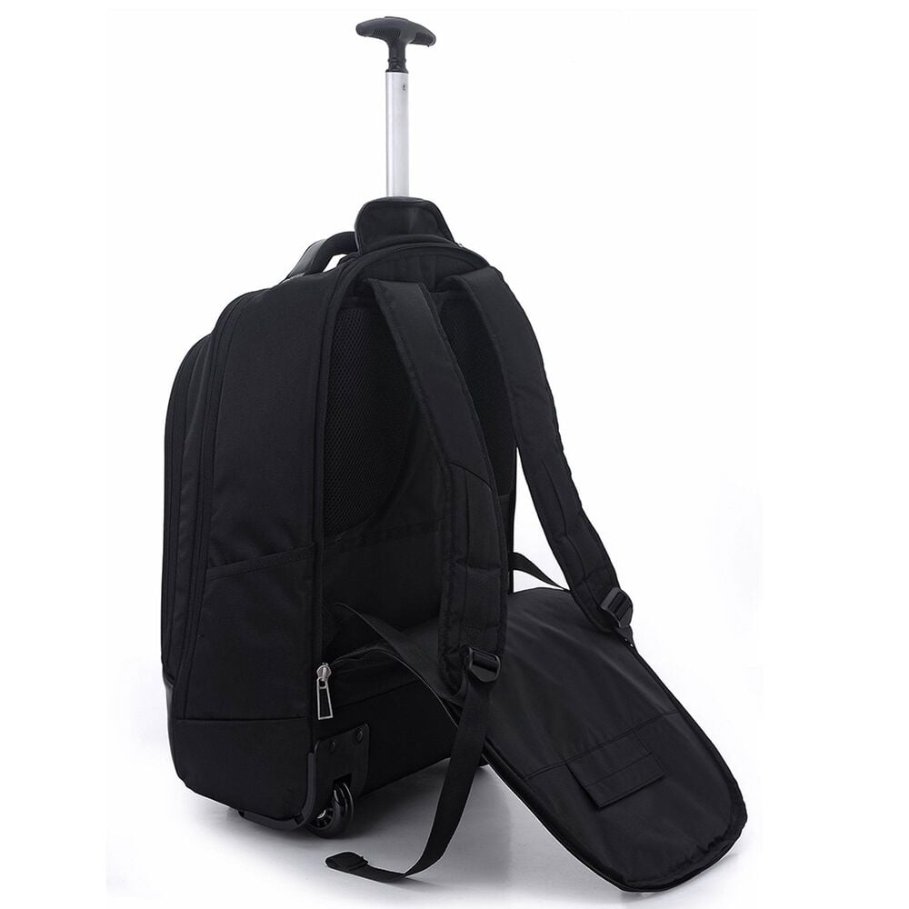 EcoStyle Tech Exec Rolling Backpack in Black, , large