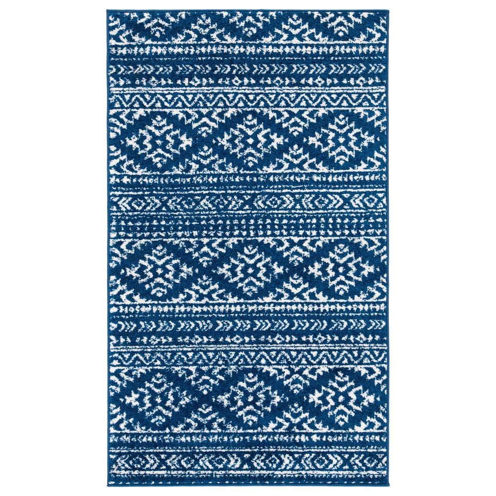 Safavieh Tulum TUL272N 2" x 4" Navy and Ivory Area Rug, , large