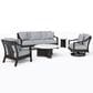 Agio Covina 5-Piece Patio Deep Seating Conversation Set in July Oyster, , large