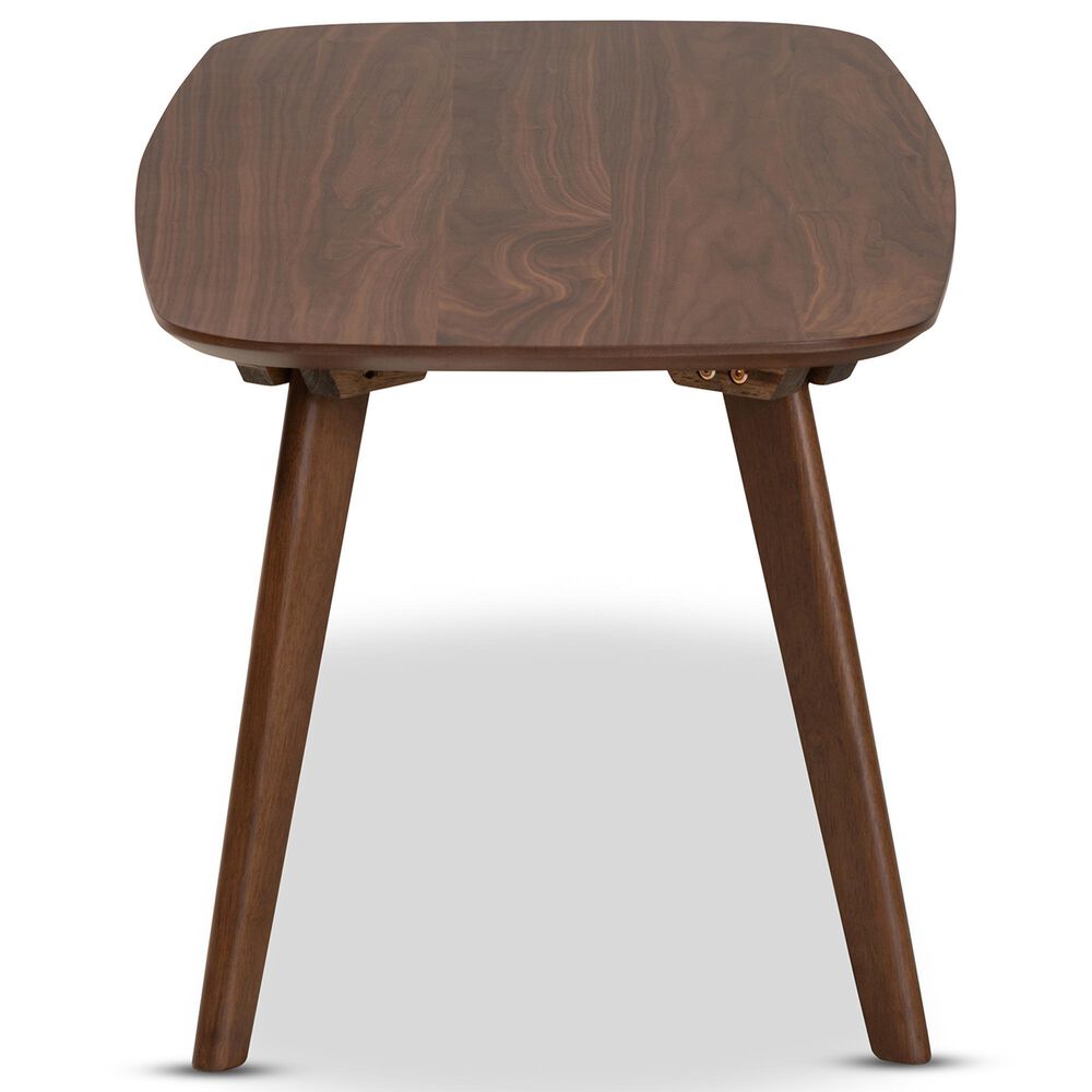 Baxton Studio Dahlia Coffee Table in Walnut Brown, , large