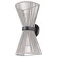 Golden Lighting Avon 2-Light Wall Sconce in Matte Black, , large