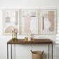 Maple and Jade 24" x 36" Abstract Wall Art in Pink, Beige, White and Gray (Set of 3), , large