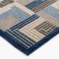 Central Oriental Fontana Haldis 2"2" x 7"6" Gray and Blue Runner, , large