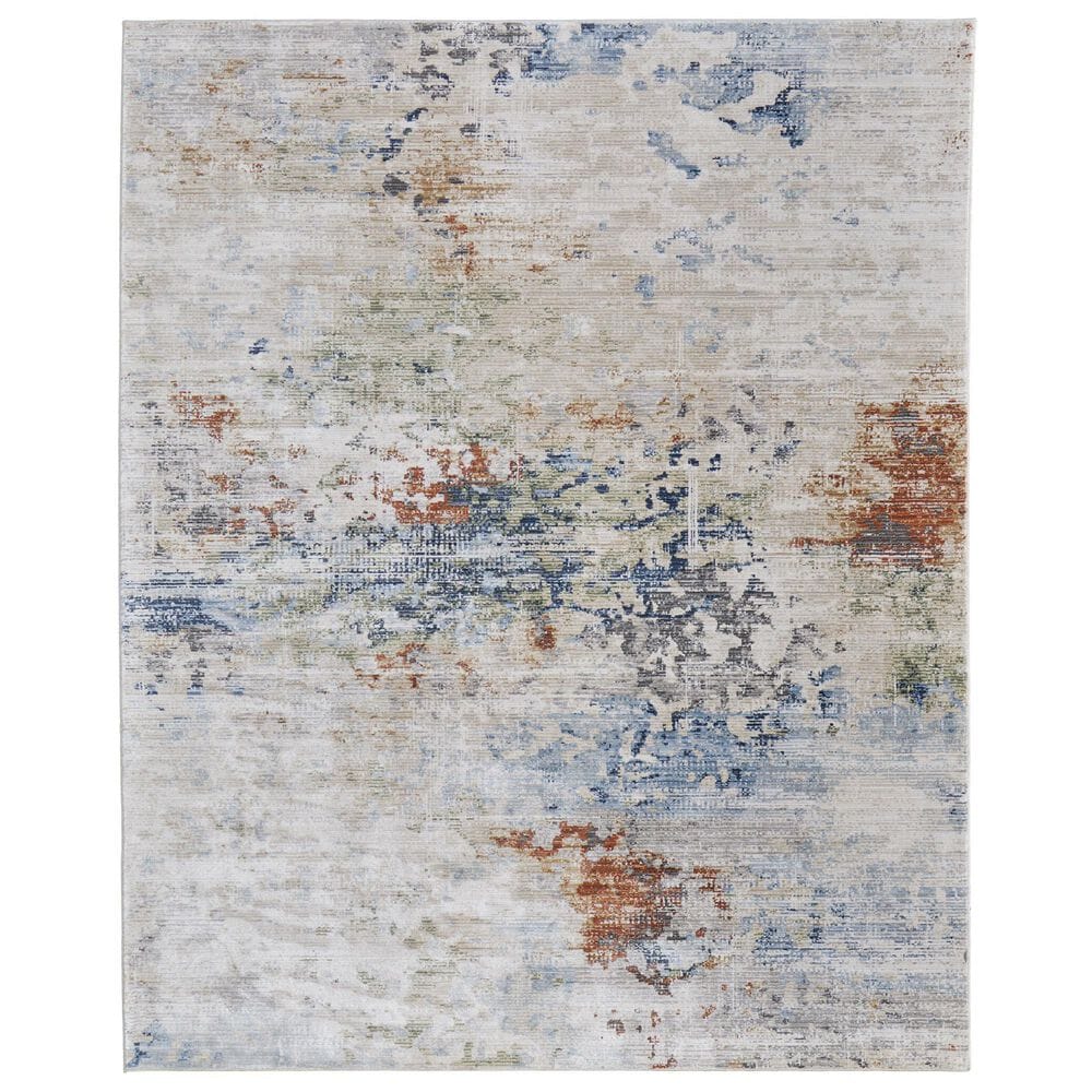 Feizy Sonora 5" x 7"6" Ivory and Multicolor Area Rug, , large