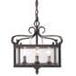 Golden Lighting Valencia 4-Light Pendant in Fired Bronze, , large
