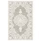 Safavieh Micro-Loop MLP275F 4" x 6" Gray and Ivory Area Rug, , large