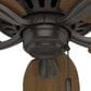Hunter Newsome 52" Outdoor Ceiling Fan in Premier Bronze, , large