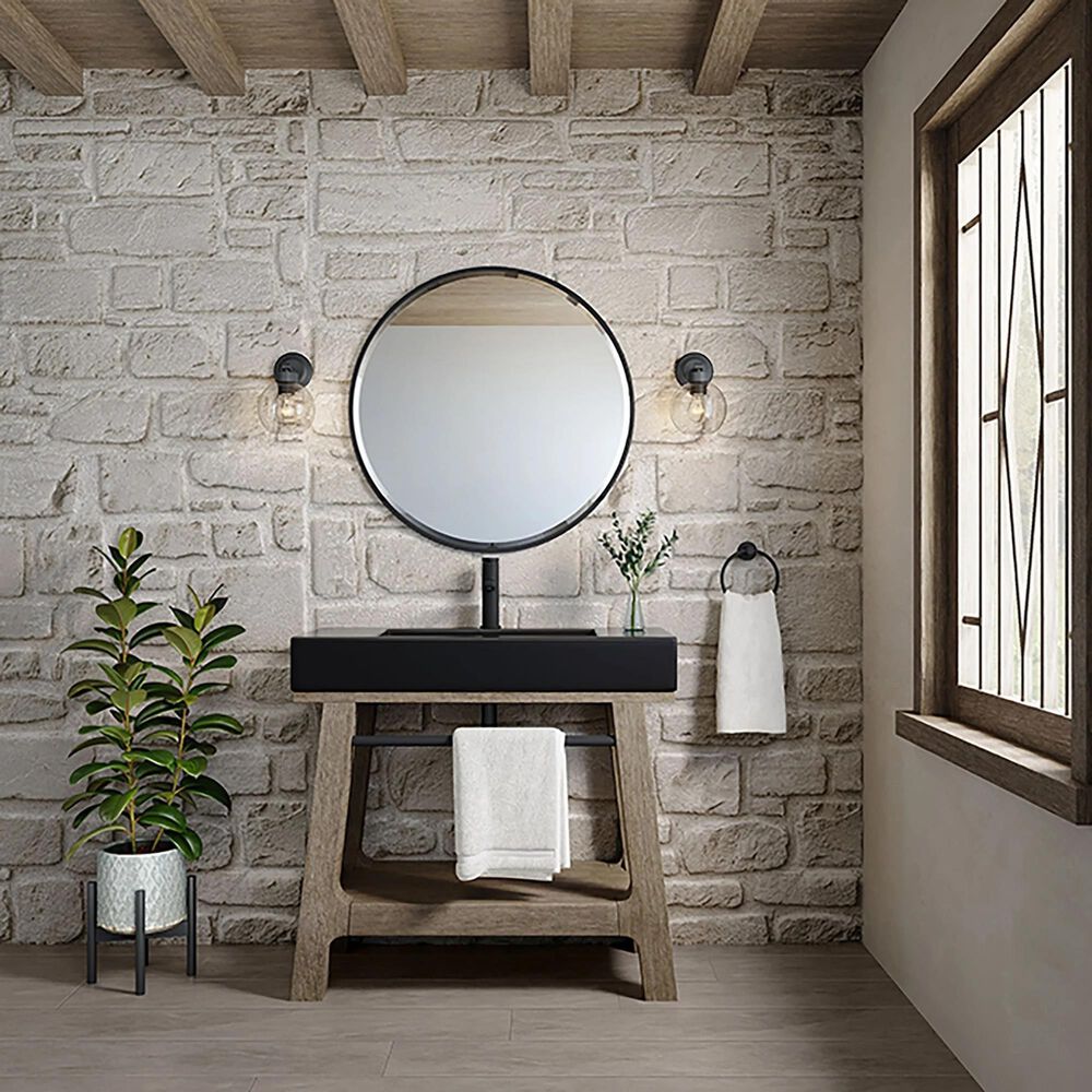 James Martin Vanities Auburn 36&quot; Single Bathroom Vanity Cabinet Only in Weather Timber, , large