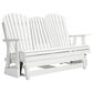 Ashley Hyland Wave Patio Glider Loveseat in White, , large