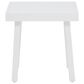 Linon Home Decor Holland Aluminum Side Table in White, , large