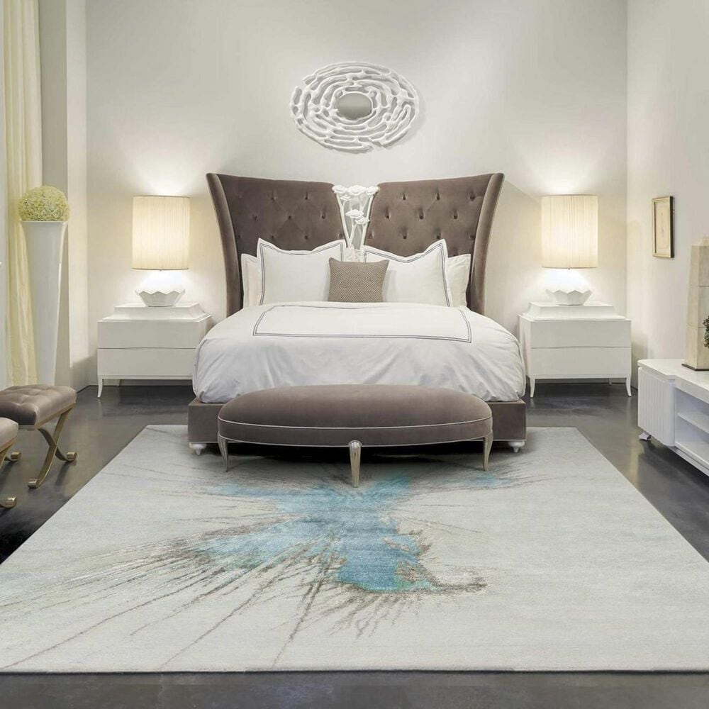Nourison Strafire CGS24 8" x 10" Paloma and Grey Area Rug, , large