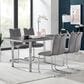 Blue River Fenton/Pacific 5-Piece Dining Set in Brushed Stainless Steel, , large