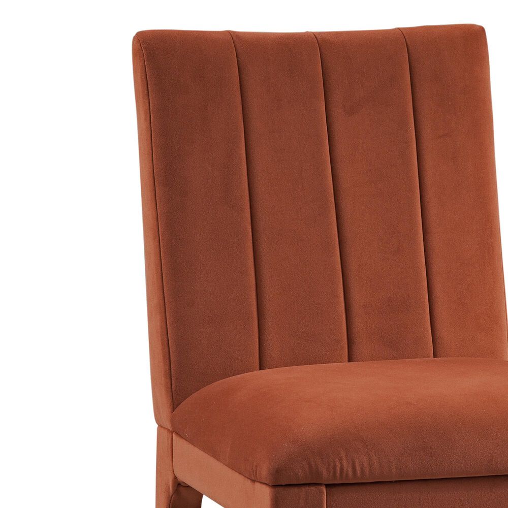 Bassett Mirror Company Brianne Side Chair in Earthy Rust, , large