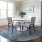 Dalyn Rug Company Karaj KJ5 8" Round Blue Indoor/Outdoor Area Rug, , large