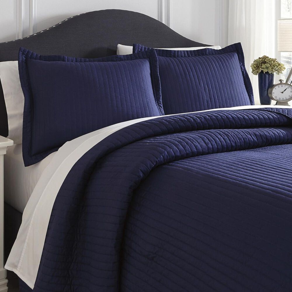 Signature Design by Ashley Raleda King Coverlet Set in Navy, , large