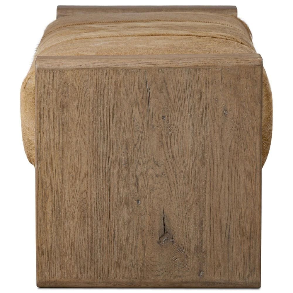 Four Hands Knox Accent Bench in Light Hair, , large