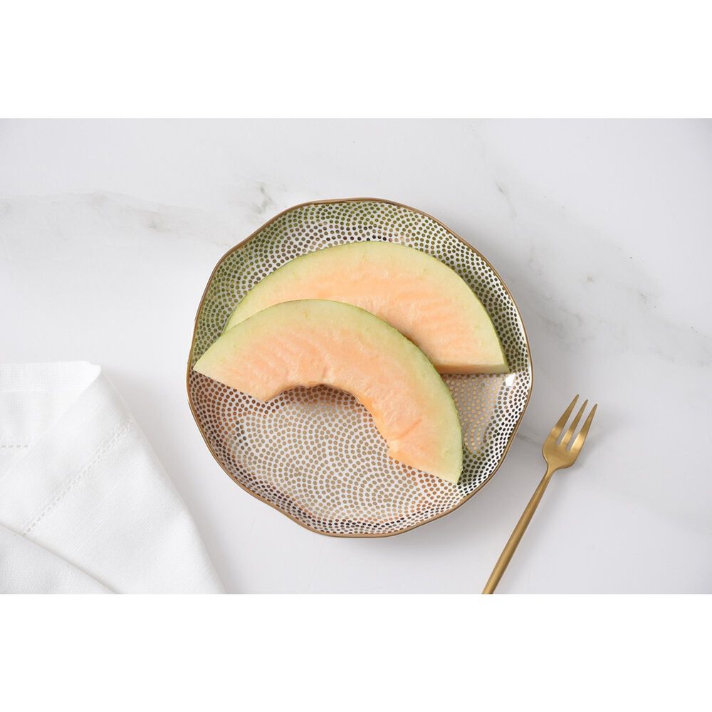 Pampa Bay Sensu 6.5&quot; Round Appetizer and Dessert Plate in White and Gold, , large