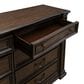 Belle Furnishings Provence Park 4-Piece Queen Upholstered Shelter Bedroom Set in Chateau Brown, , large