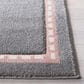 Safavieh Carousel CRK166 2" x 8" Grey and Ivory Kids Runner, , large