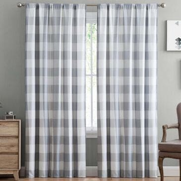 Pem America Truly Soft Everyday 2-Piece Drape Set in Gray, , large