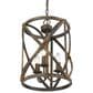 Golden Lighting Alcott 3-Light Pendant in Antique Black and Gold, , large