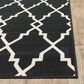 Oriental Weavers Marina 7763K 2"3" x 7"6" Black and Ivory Runner, , large