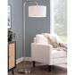 LumiSource Puck 63" Metal Floor Lamp in Brushed Nickel, , large