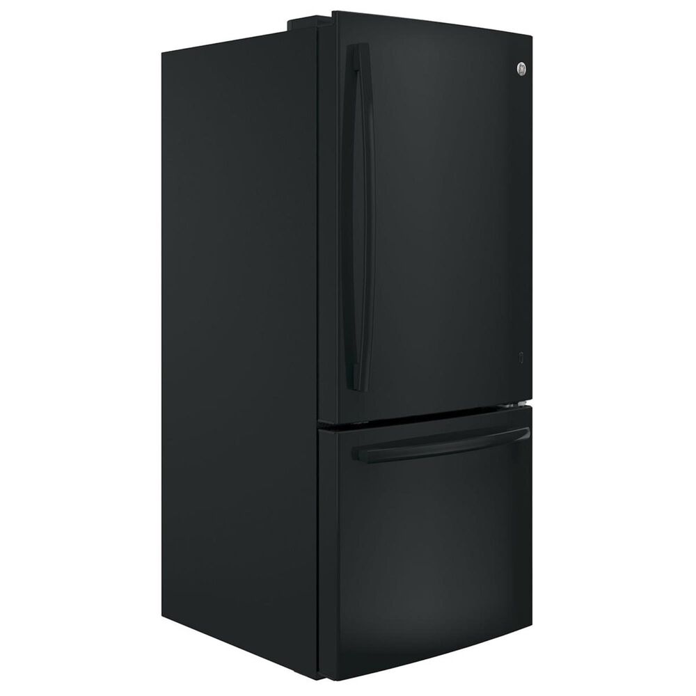 GE Appliances 20.9 Cu. Ft. Bottom Freezer Refrigerator in Black, , large