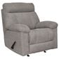 Ashley Hoyne Park Manual Rocker Recliner in Smoke, , large