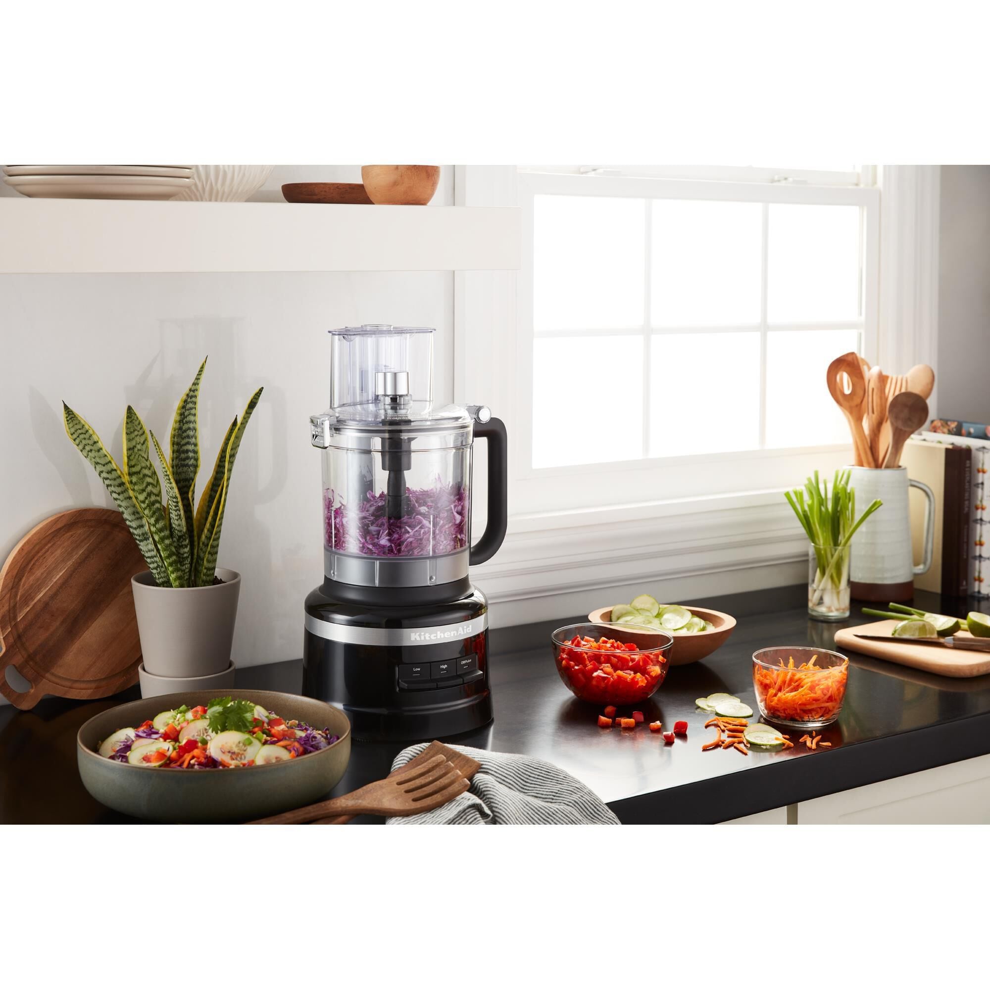 Kitchenaid 3.1 l food processor onyx black on sale