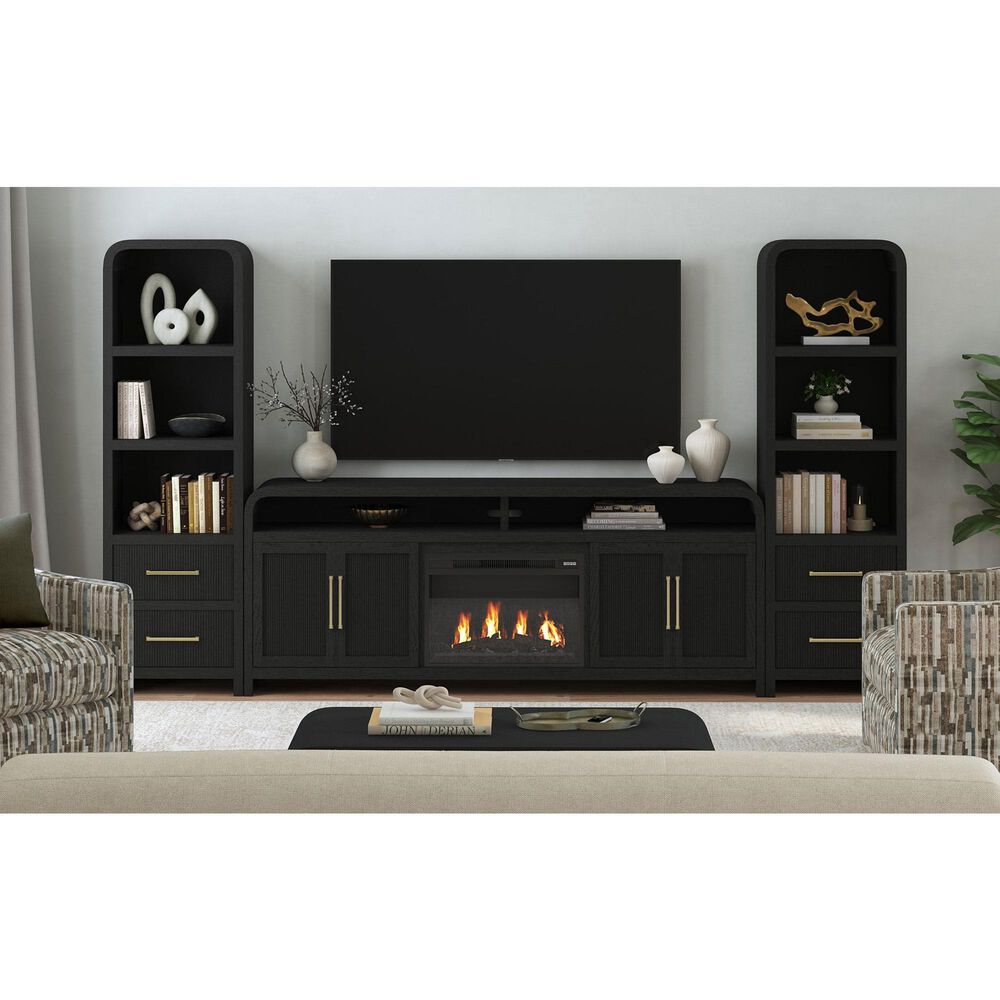 Mayberry Hill Ridgemont 3-Shelf Side Piers in Black, , large