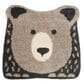 Nourison Hudson DWS01 4" x 4" Gray Kids Rug, , large