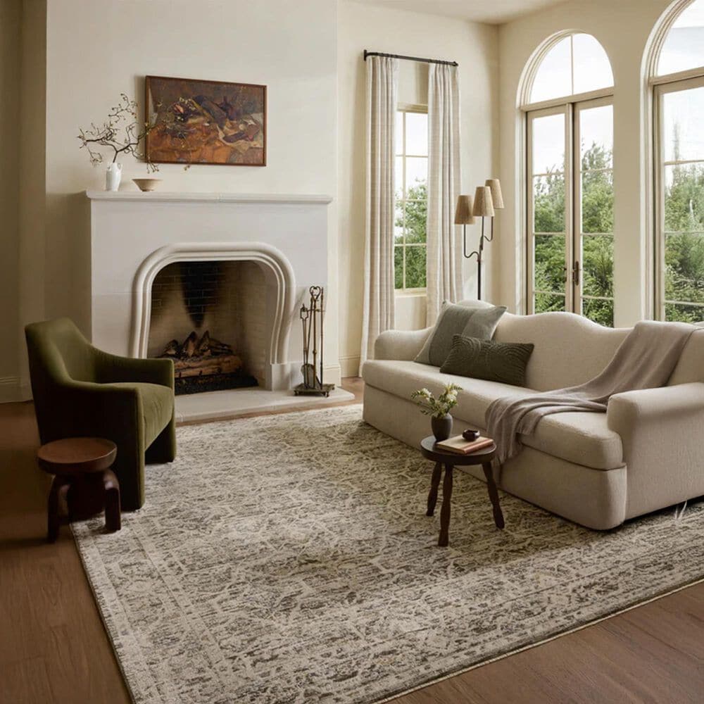 Loloi Clarisse Olive and Ivory 7&#39;10&quot; Round Area Rug, , large