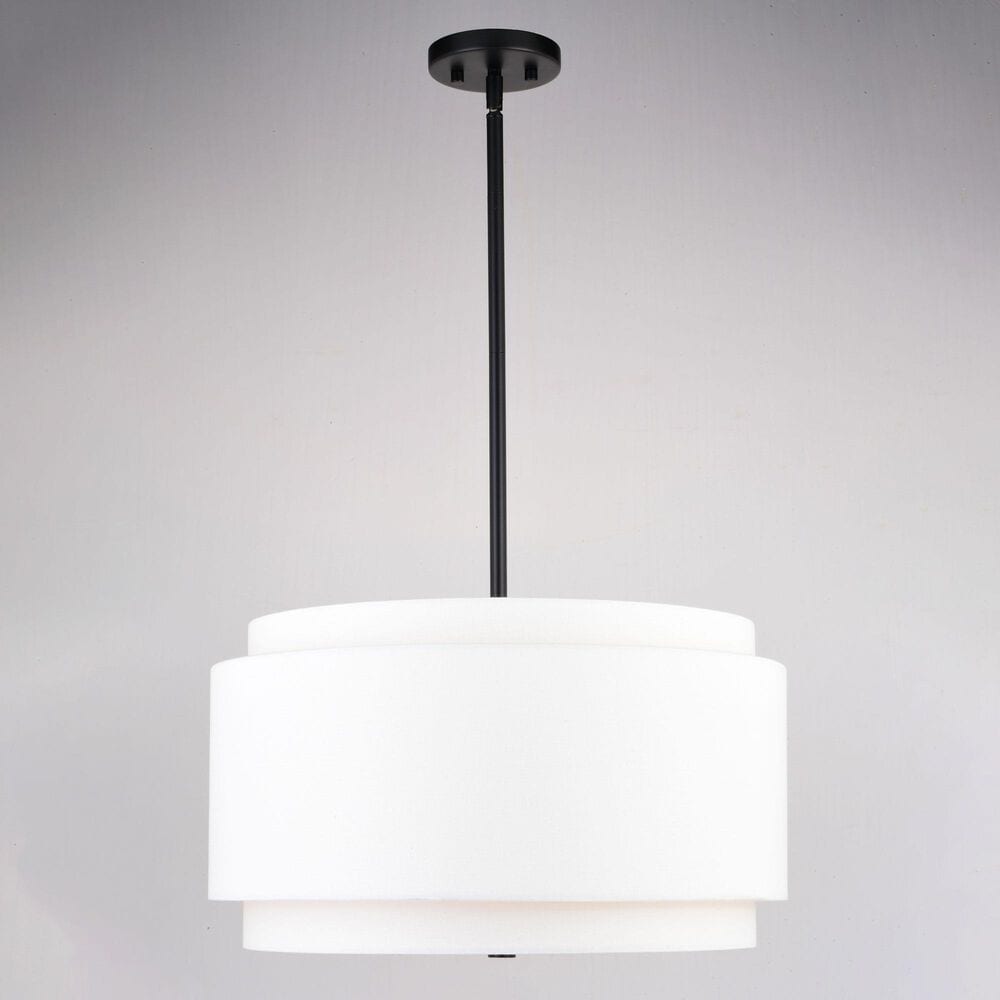 Vaxcel Burnaby 4-Light Pendant in Black, , large