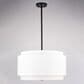 Vaxcel Burnaby 4-Light Pendant in Black, , large