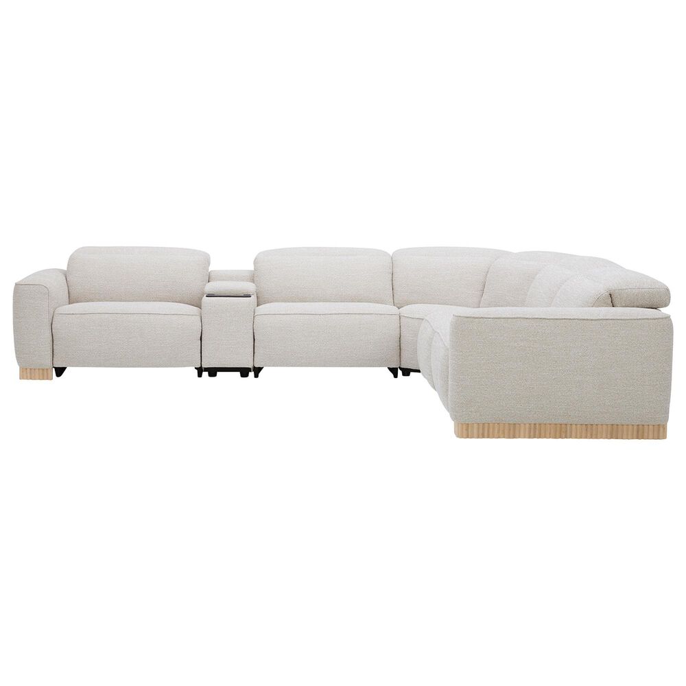 Interlochen 6-Piece Leather Reclining Sectional with Power Headrests, , large