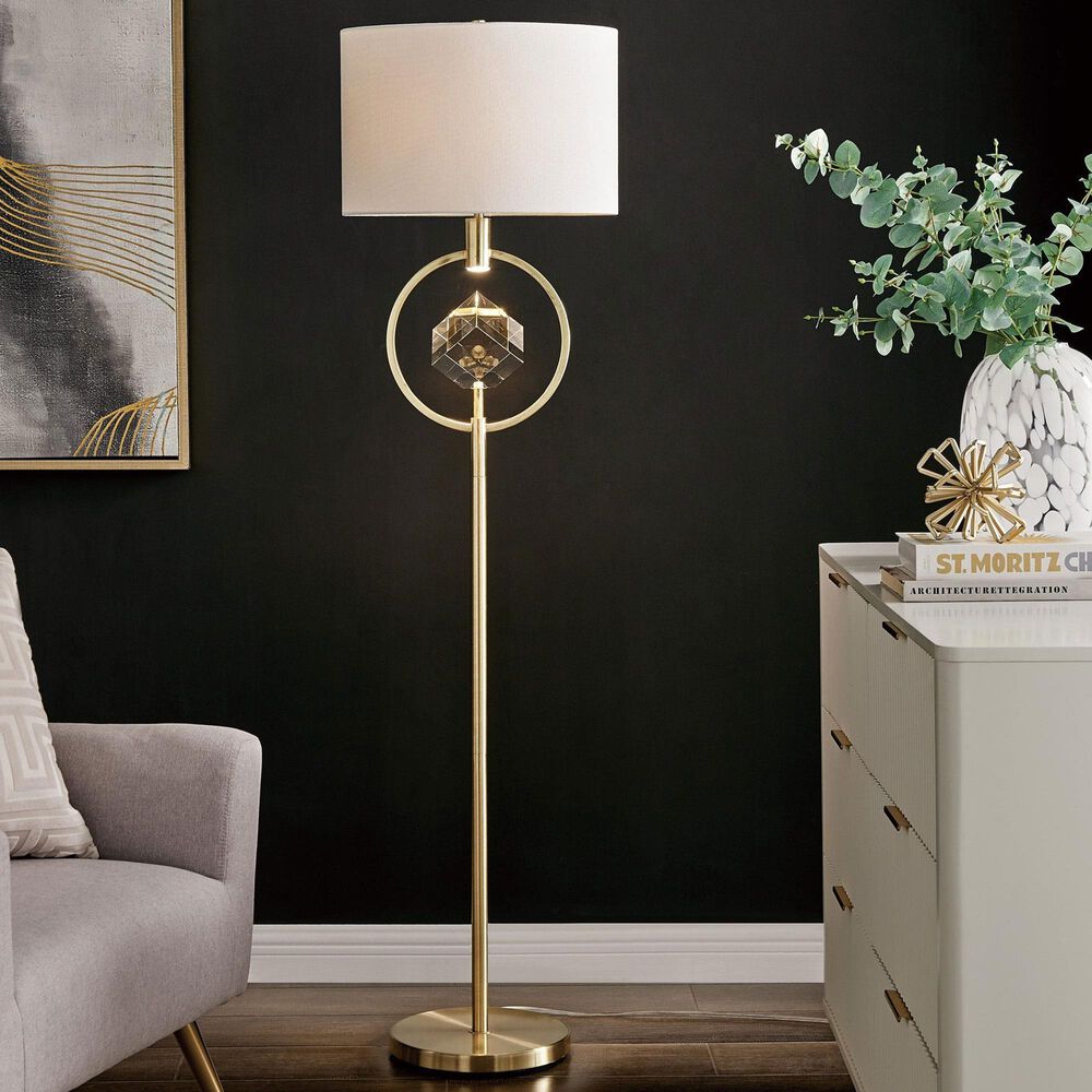 Lite Source Sanna Floor Lamp in Gold, , large
