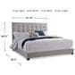 Ashley Culverbach Queen Upholstered Bed in Beige, , large