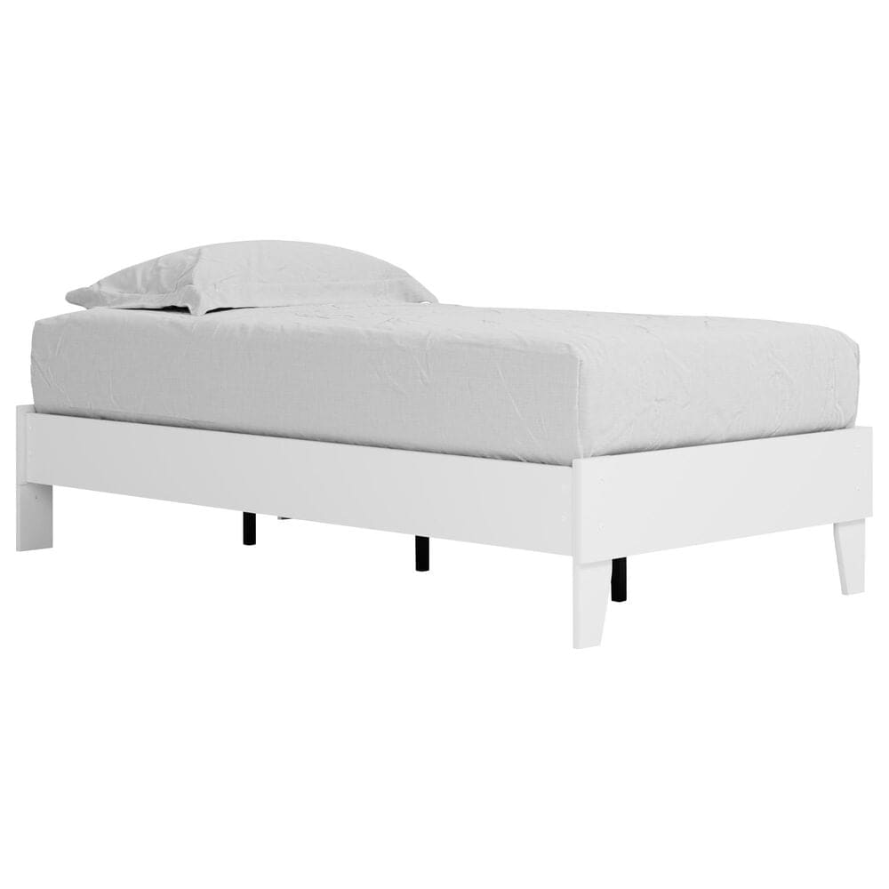 Ashley Piperton Twin Platform Bed in Matte White, , large