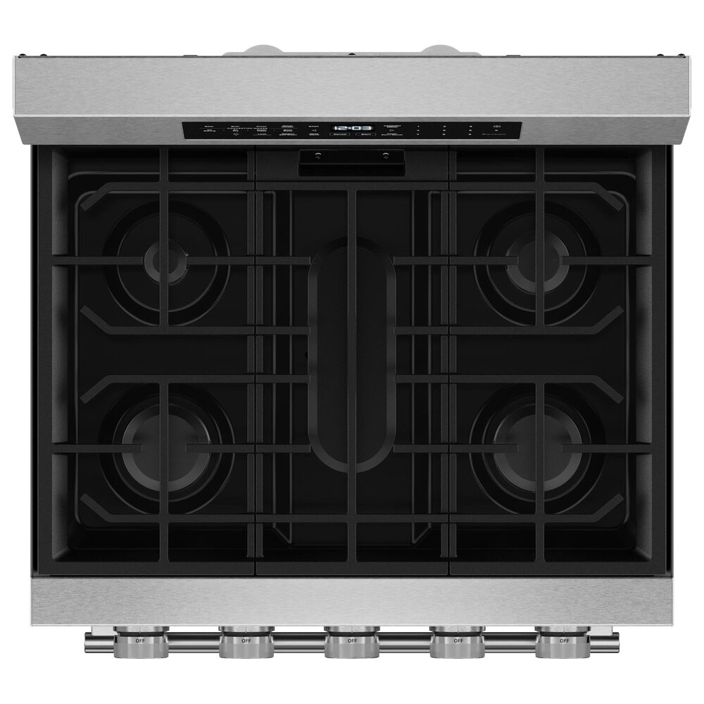 KitchenAid 4-Piece Kitchen Package with 31 Cu. Ft. French Door Refrigerator and 5 Cu. Ft. Smart Freestanding Gas Range in Stainless Steel, , large