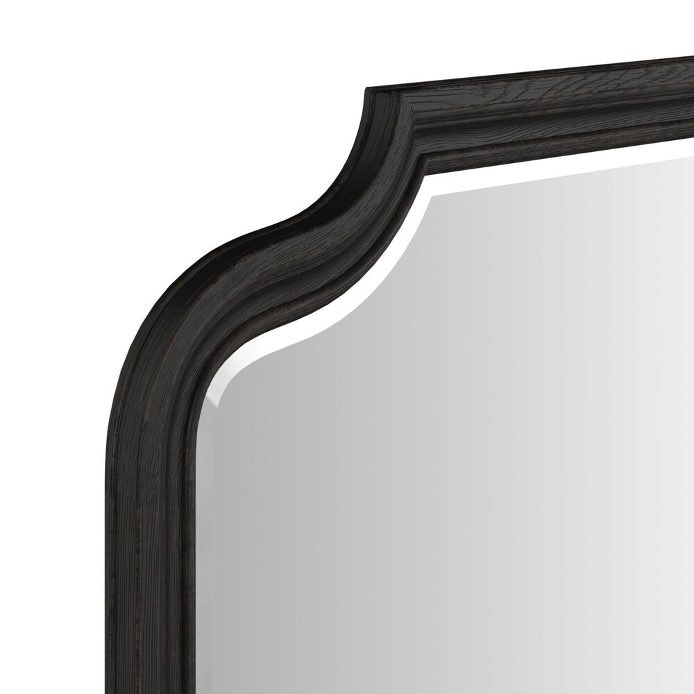 Vantage Atrium Landscape Mirror in Sable Black, , large