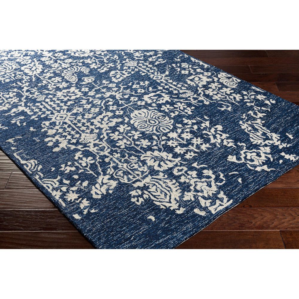 Surya Granada GND-2311 8&#39; x 10&#39; Dark Blue, Denim and Ivory Area Rug, , large