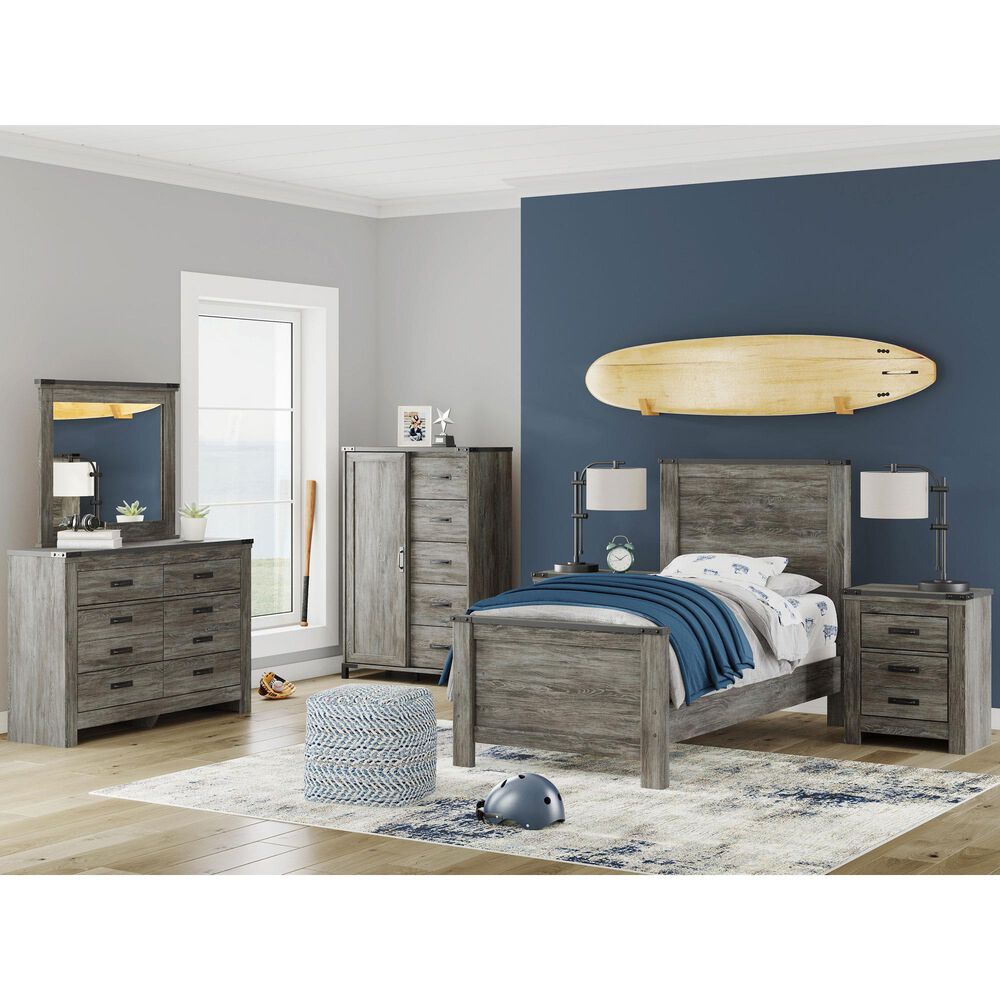 Ashley Frandern Bedroom Mirror in Warm Gray, , large